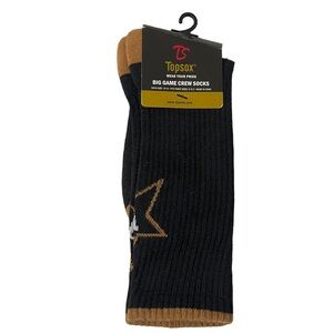 NEW Men's Vanderbilt Commodores Topsox Crew Socks (Shoe Size 6-12.5)  1 Pair